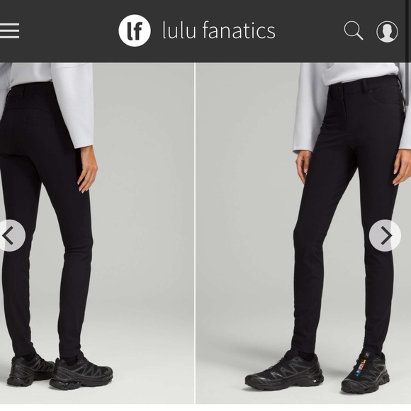 Lululemon City Sleek 5 Pocket 7/8 Pant Sz 28 6 Black 6126 - Picture 1 of 8